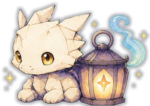 Wisp holding a glowing lantern